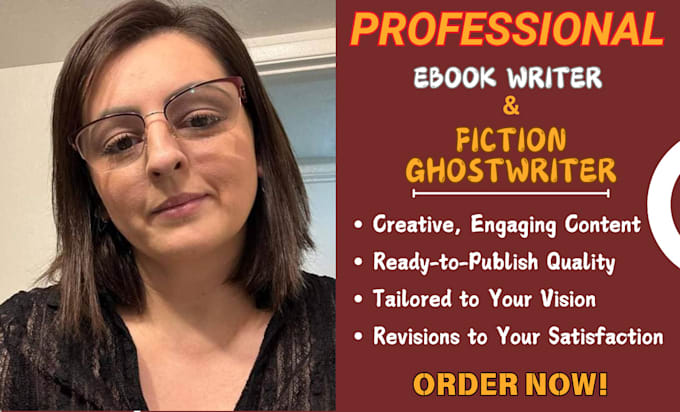 Gig Preview - Be your book and ebook ghostwriter, fiction ghostwriter, nonfiction ghostwriter