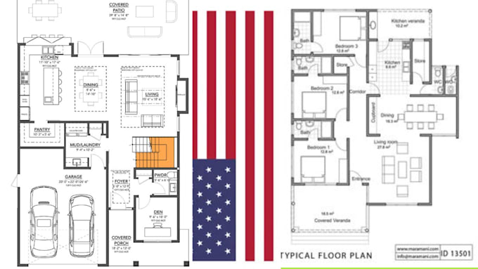 Gig Preview - Do UK, ca, tx, USA licensed stamp, architectural drawing for your building plan