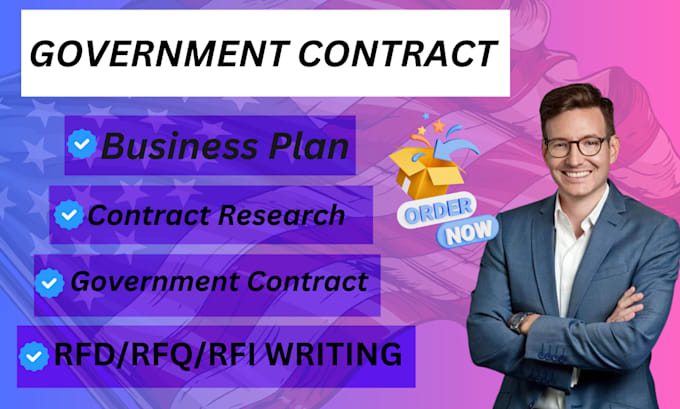 Gig Preview - Find government contract, bid proposal, rfp, rfq and win government contract