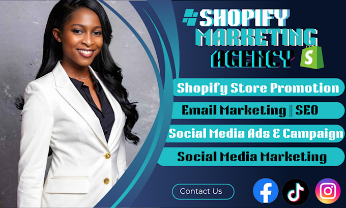 Gig Preview - Do shopify marketing to boost shopify sales promotion, ecommerce marketing