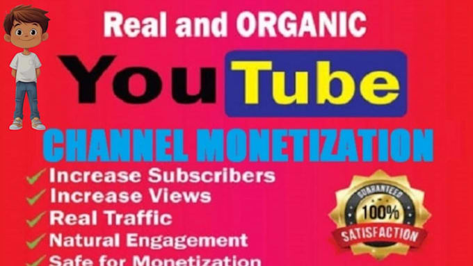 Gig Preview - Do channel monetization and increase subscribers