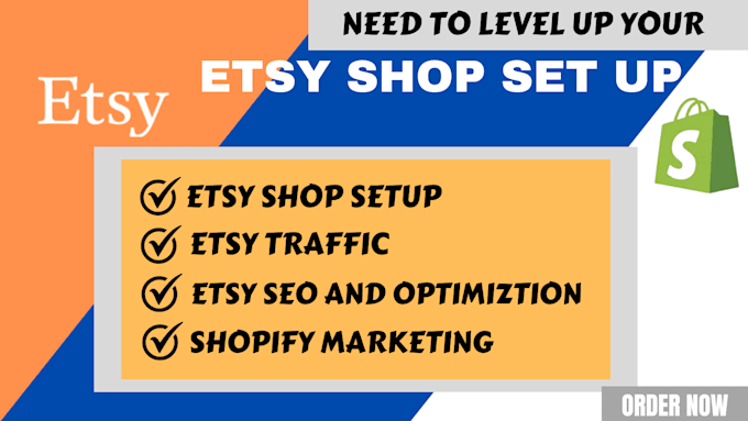 Gig Preview - Be your etsy VA etsy shop set up etsy seo listing etsy traffic shopify marketing