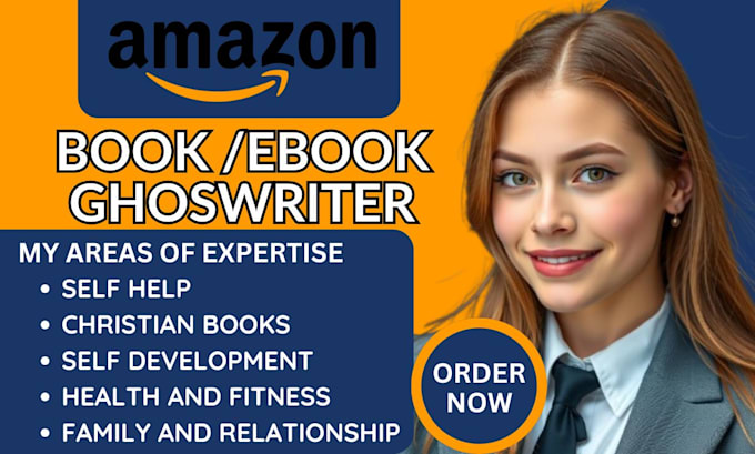 Gig Preview - Be ebook ghostwriter, self help ebook writer, self help ebook, book ghostwriter