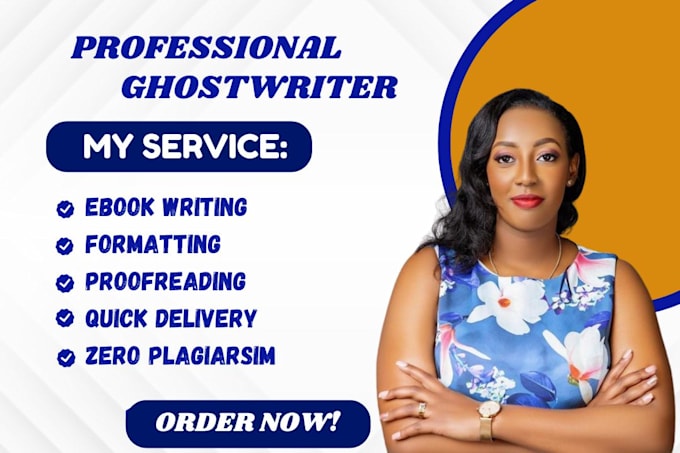 Gig Preview - Ghostwrite your  book and ebook, novel, fiction and nonfiction