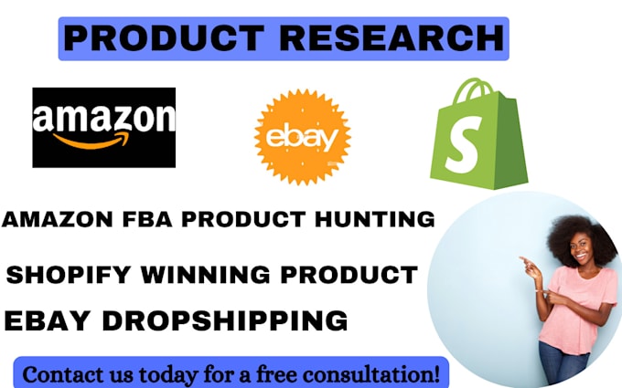 Gig Preview - Shopify winning product research amazon fba product hunting ebay dropshipping