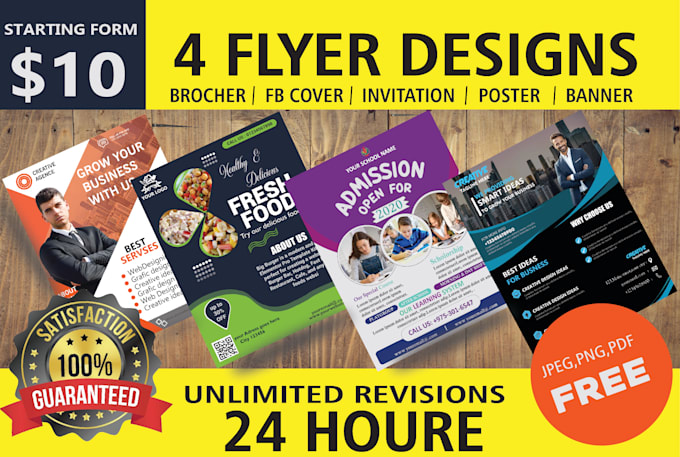 Gig Preview - Design business flyer, food flyer, capability statement and party flyer