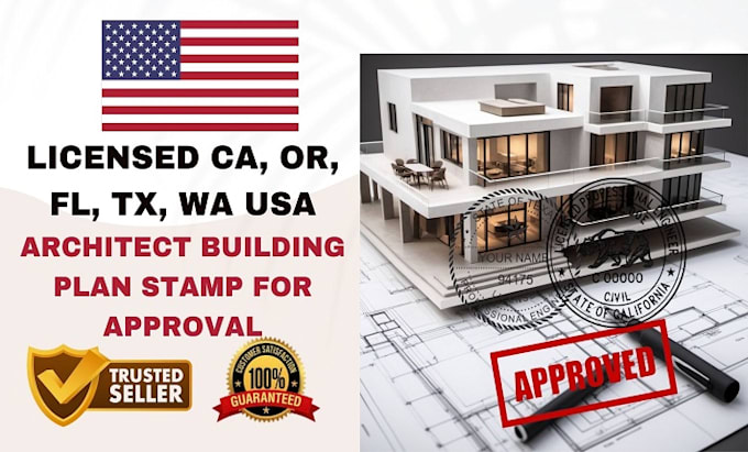 Bestseller - usa licensed ca, texas, oregon structural engineering plan stamp for approval