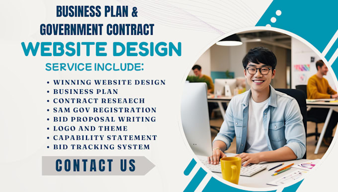 Gig Preview - Design government contract website to win government contract bids on sam gov