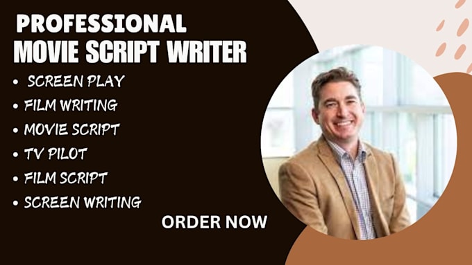 Gig Preview - Ghostwrite your movie script, tv pilot, screenplay, TV script, synopsis and more