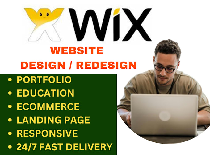 Gig Preview - Build a modern, custom portfolio, business, blog wix persional websites