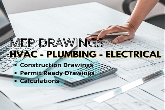 Gig Preview - Provide architecture, structure and mep drawings set for city permits with stamp