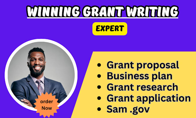 Gig Preview - Do grant proposal, grant writing, grant research, application, business plan