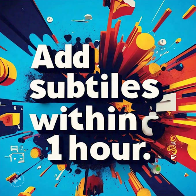 Bestseller - add subtitles and captions within 1 hour