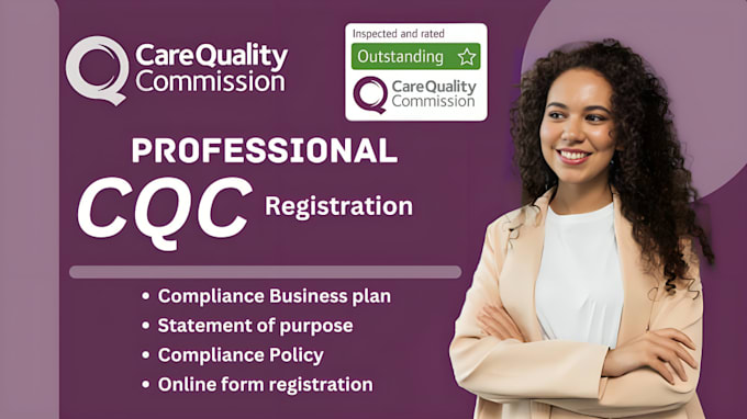 Gig Preview - Do complete cqc form registration, cqc policy and cqc compliance business plan