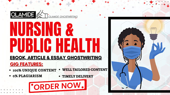 Gig Preview - Ghostwrite your ebook on public health, healthcare, nursing