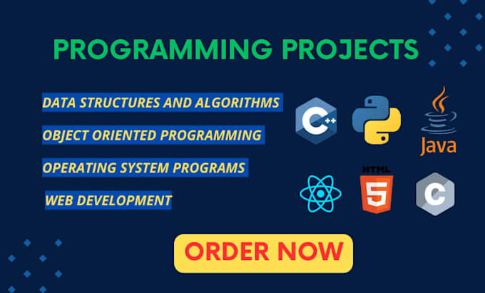 Gig Preview - Python java js c cpp c sharp r assembly programming task and projects