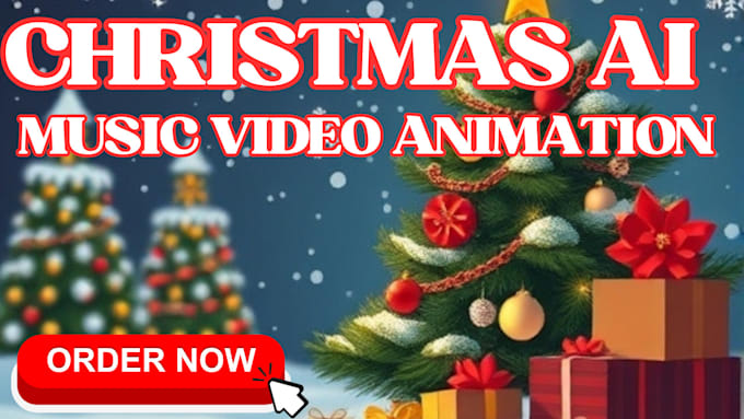 Gig Preview - Create stunning relaxing christmas music videos ai animation