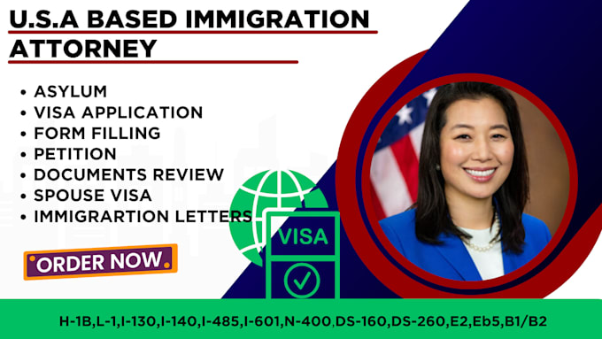 Gig Preview - Be your online attorney for USA immigration applications and form filling