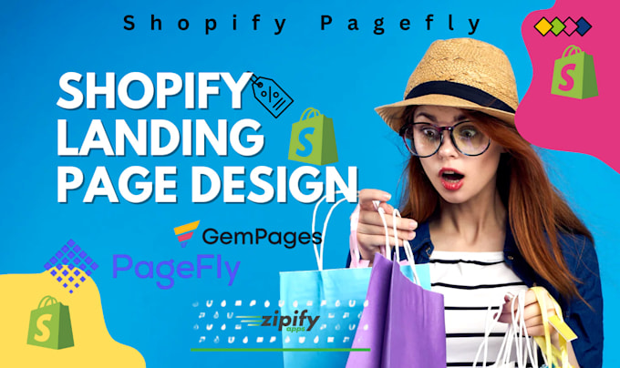 Gig Preview - Shopify landing page, product landing page, home page, sales page in pagefly