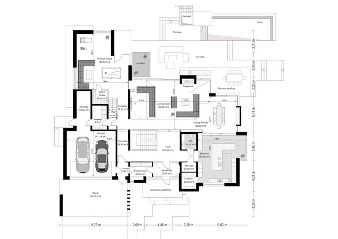 Gig Preview - Design professional 2d architectural floor plan in autocad