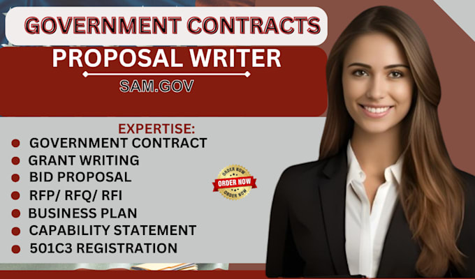 Gig Preview - Secure winning government contracts, grant, rfp, rfq, rfi,bid proposals