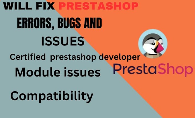 Gig Preview - Fix, errors bugs and issues speed up webflow prestashop PHP for any website