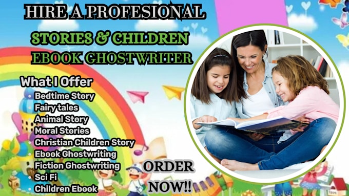 Gig Preview - Be your children ebook writer kid story book writer kid moral book short story