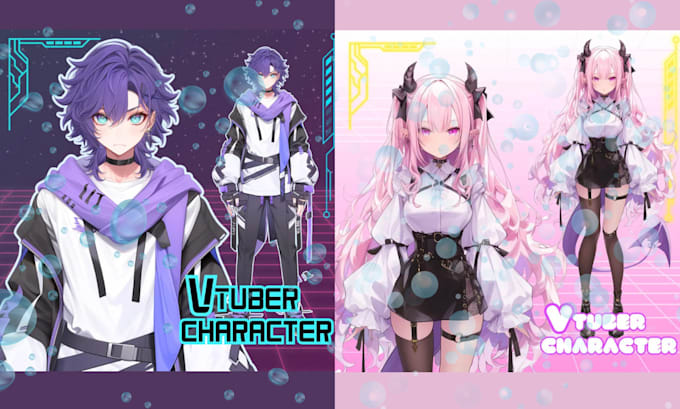 Gig Preview - Design rig high quality live2d vtuber models anime characters nsfw