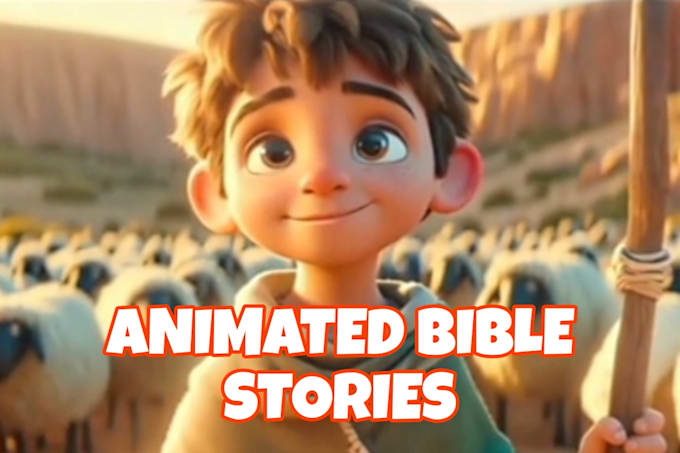 Gig Preview - Create bible story with christian illustration, ai animted bible story ai video