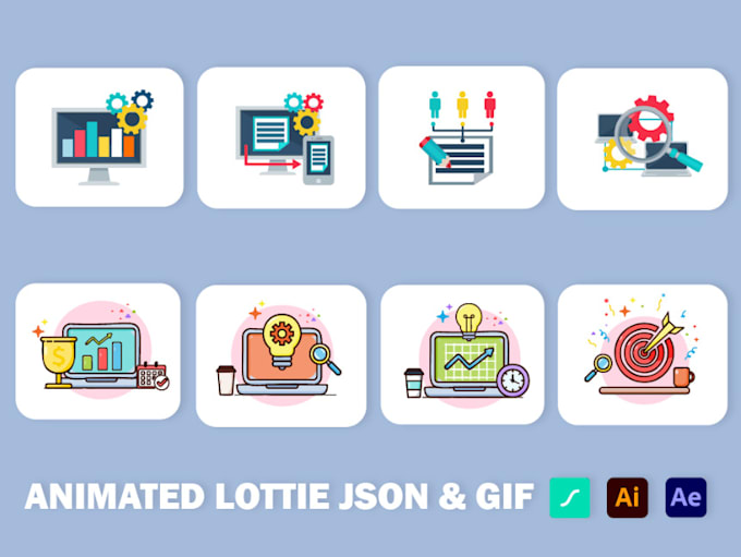 Gig Preview - Create a gif animation, svg animation, lottie animation for your website or app