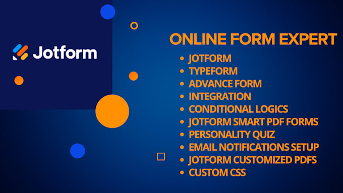 Gig Preview - Create custom online forms with jotform typeform and surveymonkey