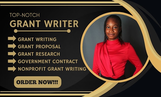 Gig Preview - Write non profit grant proposal writing government contract grant bid research