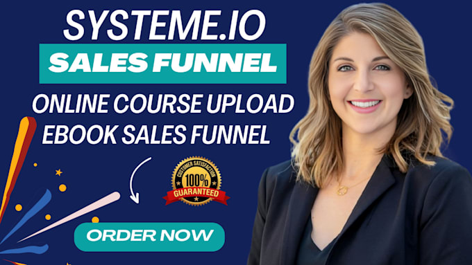 Gig Preview - Clone systeme io sale funnel, landing page, ebook sales funnel systeme io