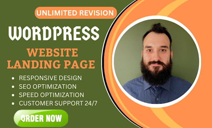 Gig Preview - Build wordpress landing page design and elementor pro