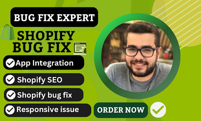 Gig Preview - Fix shopify bugs speed optimization with professional theme customization