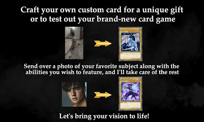 Gig Preview - Create your custom card for yugioh for an original gift