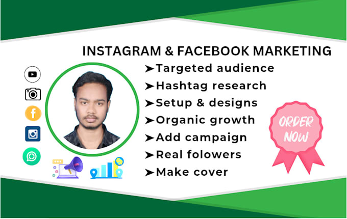 Gig Preview - Do instagram marketing grow your instagram facebook adcampaigns