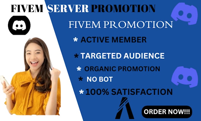 Gig Preview - Do fivem server promotion, discord server promotion, fivem server advertisement