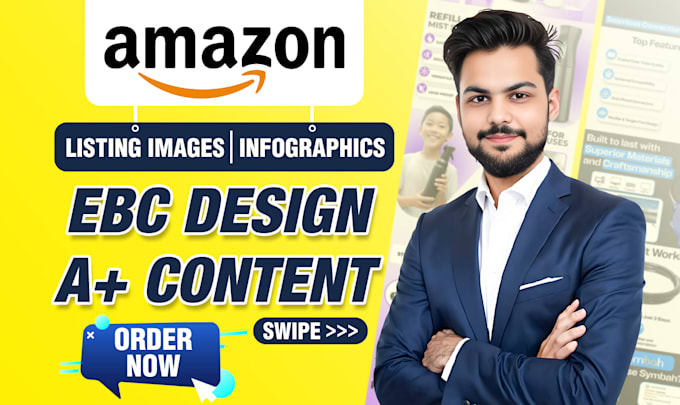 Gig Preview - Design amazon ebc and a plus content,listing pictures,product infographic images