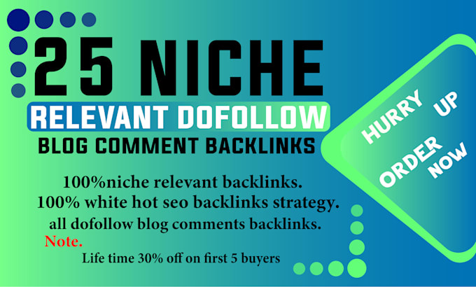 Gig Preview - 25 niche relevant powerful seo backlinks that  blow your mind