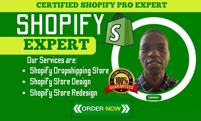 Gig Preview - Create top 16 shopify dropshipping store design, edit shopify dropshipping store