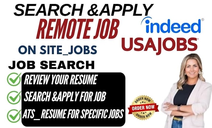 Gig Preview - Search and apply remote jobs, reverse recruit job application job search