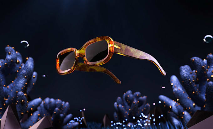 Gig Preview - 3d eyewear animation 3d eyewear design product animation 3d sunglass 3d fashion