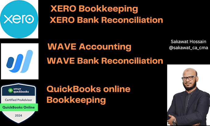 Gig Preview - Do expert xero bookkeeping wave accounting and bank reconciliation