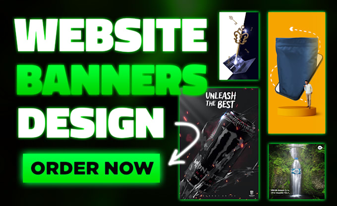 Gig Preview - Design a professional website banner ads, header, web images