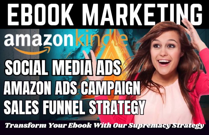 Gig Preview - Do amazon KDP website ebook marketing sales funnel kindle book promotion