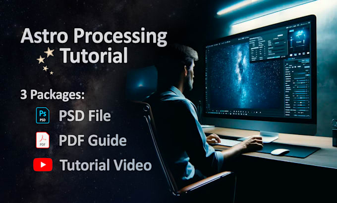 Gig Preview - Teach you how to edit your astrophotography images