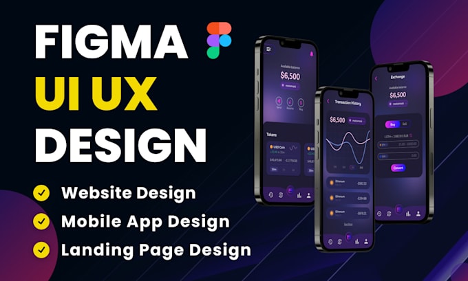 Gig Preview - Design figma mobile app ui ux, website ui ux design, landing page, figma design