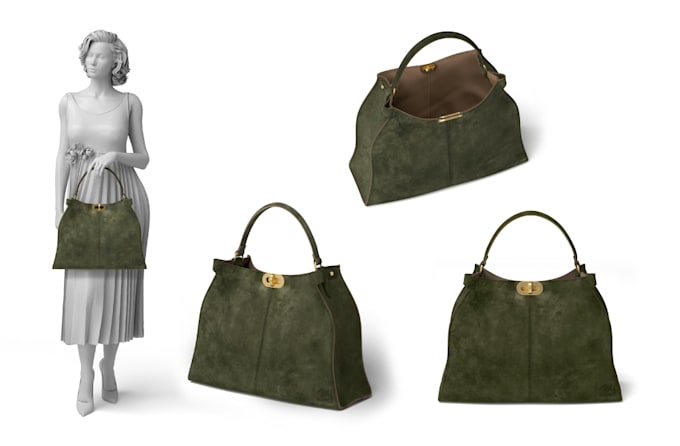 Bestseller - create realistic 3d design and renders of bags, wallet and more