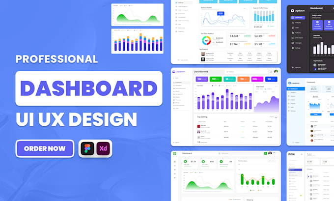 Gig Preview - Design professional dashboard and web app UI UX design in figma